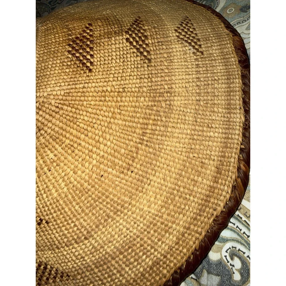 Vintage Tonga Basket‎ Binga Zimbabwe African Wall Art Winnowing Grandmother Tray